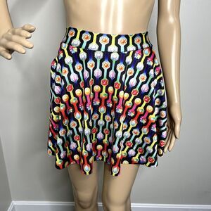 Pokemon Badge Patterned Skater Skirt